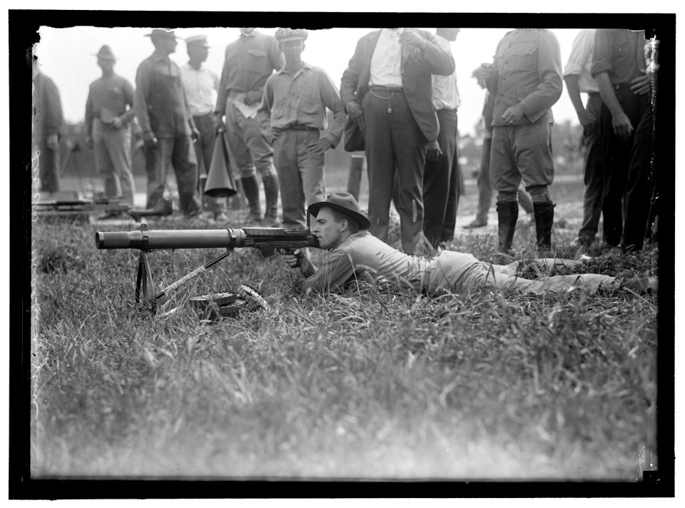 MARINE CORPS RIFLE RANGE, LEWIS MACHINE GUN TESTS LCCN2016867418