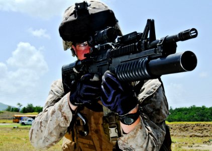 Marine Corps Security Forces gun range 110726-N-RF645-189