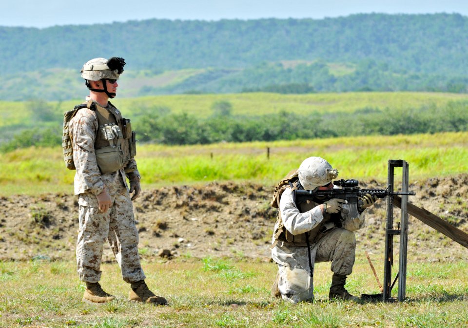 Marine Corps Security Forces gun range 110726-N-RF645-082