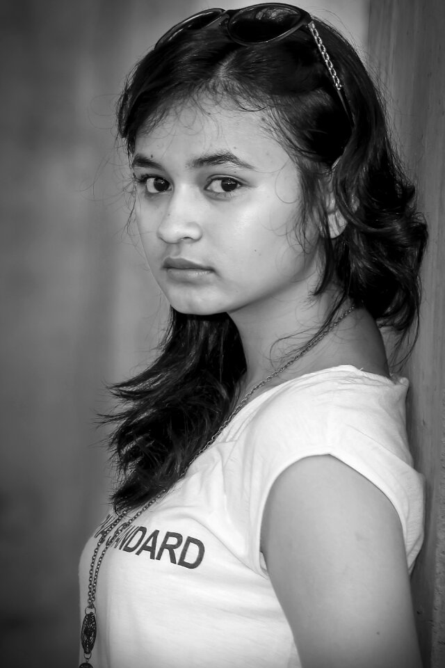 Woman facial expression girl