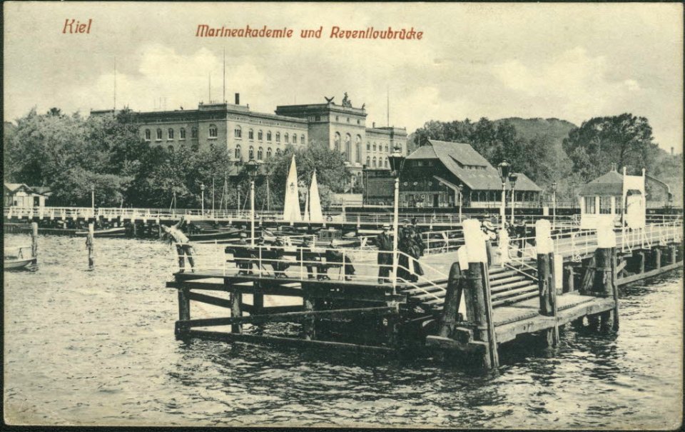 Marineakademie und Reventloubrücke (Kiel 27.807)