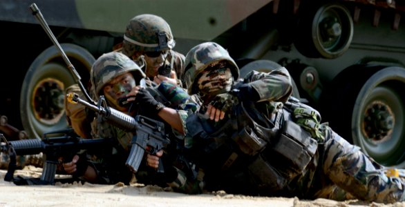 Marines conduct amphibious assault training. (9135967200)