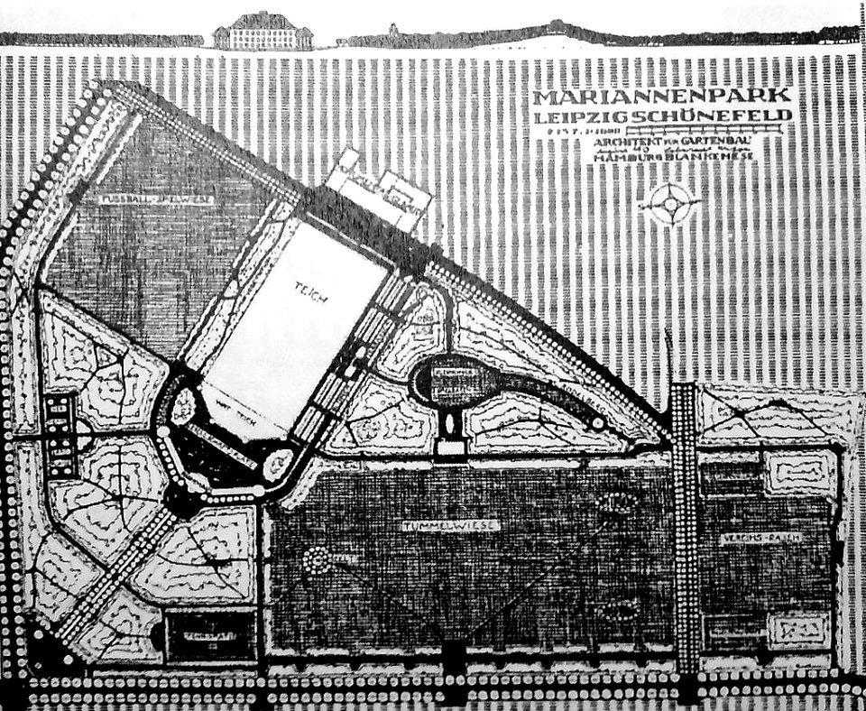 Mariannenpark Leipzig Entwurf Migge