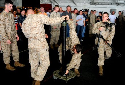 Marines show off mortar system 130508-N-AQ172-010