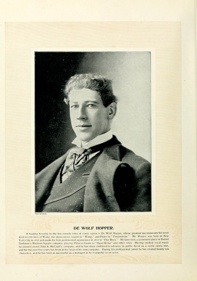 Marie Burroughs Art Portfolio 045 - De Wolf Hopper