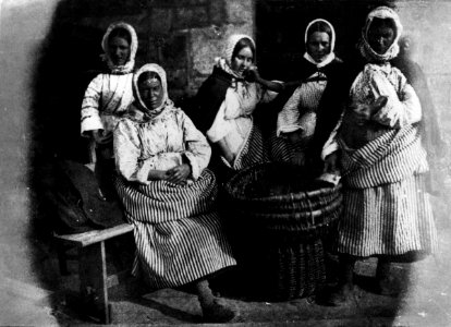 Marion Finlay, Margaret Lyall (née Dryburgh), Grace Ramsay (née Finlay) and others by Robert Adamson