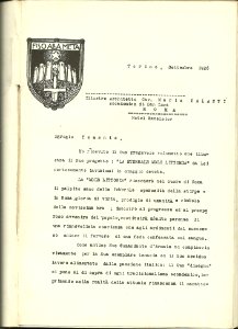Mario Palanti - L'eternale mole littoria 1926 - lettera duca aosta1