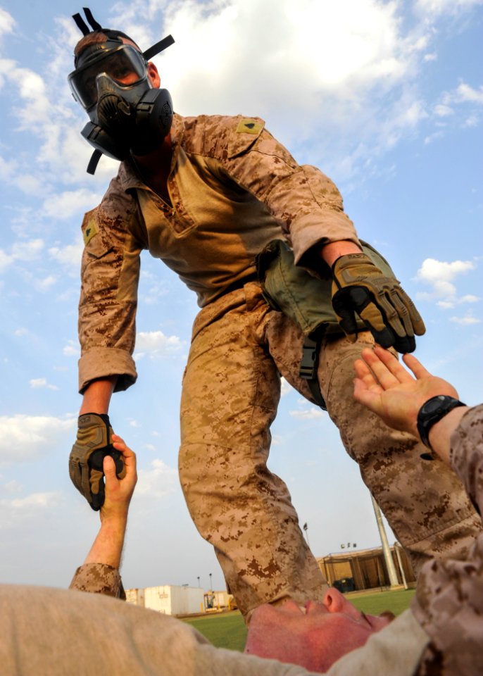 Marine Corps casualty evacuation training 130921-N-LE393-611