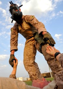 Marine Corps casualty evacuation training 130921-N-LE393-611