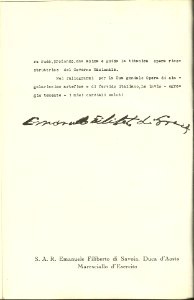 Mario Palanti - L'eternale mole littoria 1926 - lettera duca aosta2