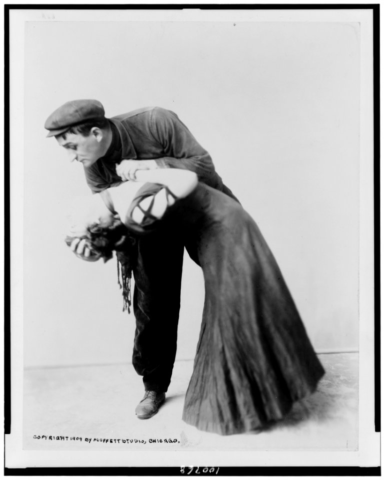 Molasso and Corio, dance team in apache-type costume and pose LCCN90714178