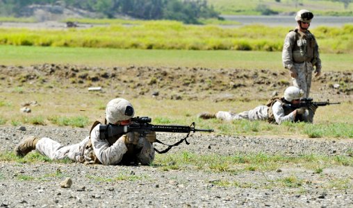 Marine Corps Security Forces gun range 110726-N-RF645-066