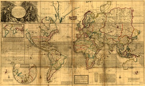 Moll World Map 1719 master-gmd-gmd3-g3200-g3200-mf000001Z