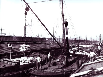 Moldauhafen Hamburg um 1900