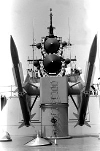 Mark 10 missile launcher on USS Dewey (DDG-45) 1979