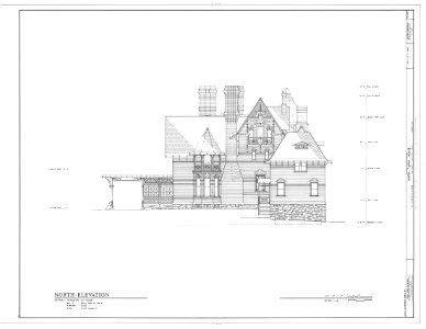 Mark Twain House - HABS drawing 00009a
