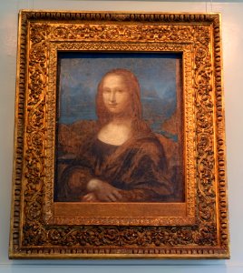 Mona Lisa, after Leonardo da Vinci, 16th-18th century, oil on canvas on panel - Portland Museum of Art - Portland, Maine - DSC04163