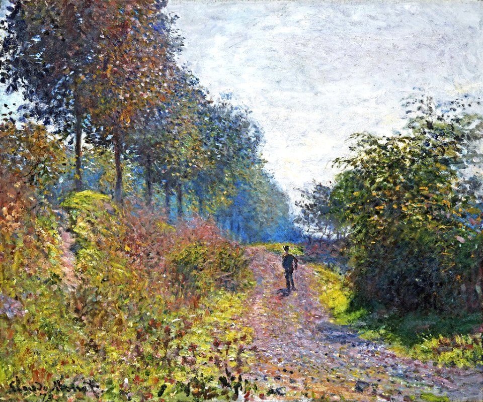 Monet w288 the sheltered path