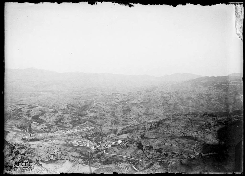 Monistrol de Montserrat a vista d'ocell