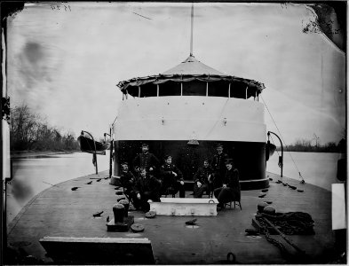 Monitor Saugus on James River - NARA - 529154