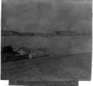 Monitor Camanche at the U.S. Navy Yard, Mare Island - View from Vallejo, Solano County LCCN2002724161
