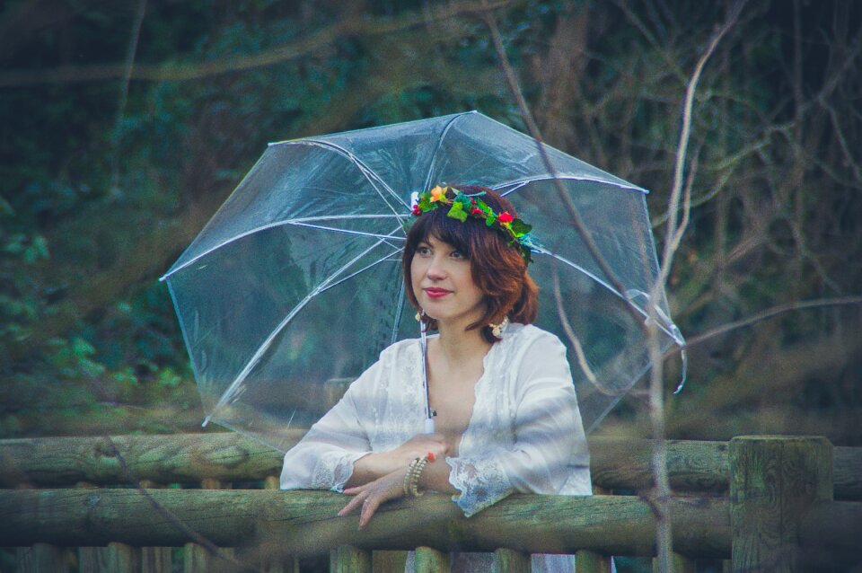 Rain outdoor woman