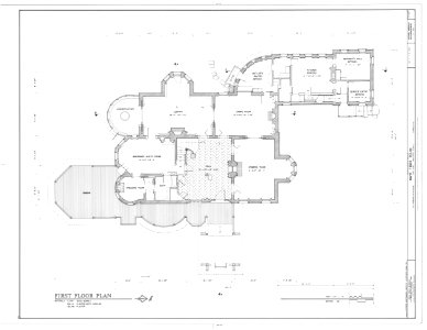 Mark Twain House - HABS drawing 00003a