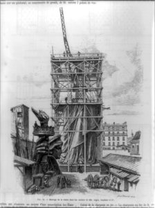 Montage de la statue dans les ateliers de MM. Gaget, Gauthier et Cie - Alex. Fatalot, del. LCCN92500382