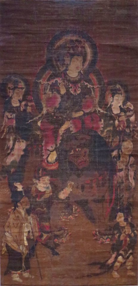 Monju Bosatsu and Attendants, 13th century, Tokyo National Museum