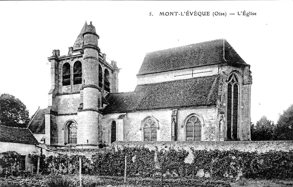Mont-l'Eveque (60), église côté sud