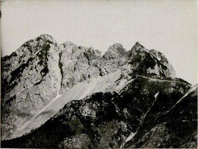 Montasch, Köpfach und Mittagskofel von dem kl. Nabois ¤ 1725 V. Teilbild (BildID 15516976)