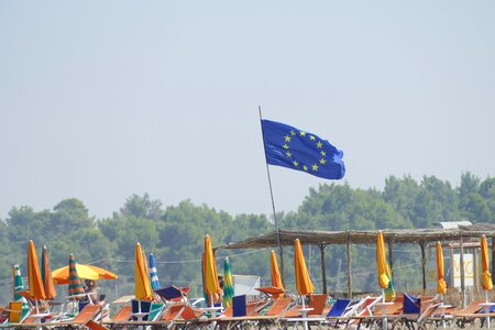 Flag in albania photo