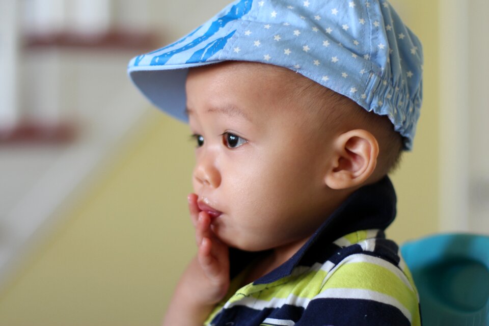 Young portrait blow