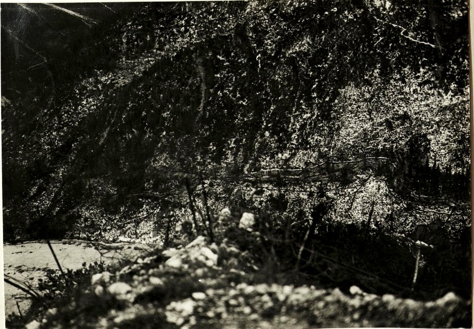 Monte Piano-Panorama (Standpunkt Rauchkofel , 15. Teilbild zu WK1 ALB013 0377a)-Fortsetzung zu 7. Teilbild (BildID 15415877)
