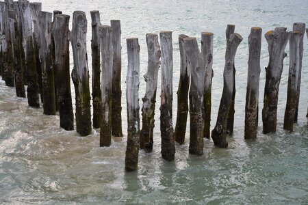 Sea tourists ramparts