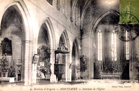 Montfavet Vaucluse, Interieur de l'Eglise
