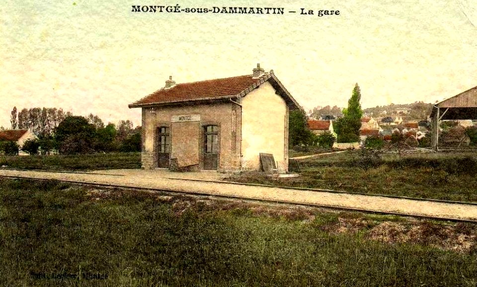Montgé-sous-Dammartin (77), la gare du tacot