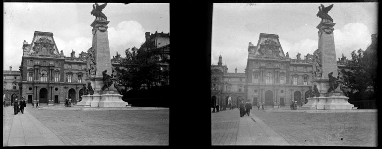 Monument a Léon Gambetta a la plaça del museu del Louvre