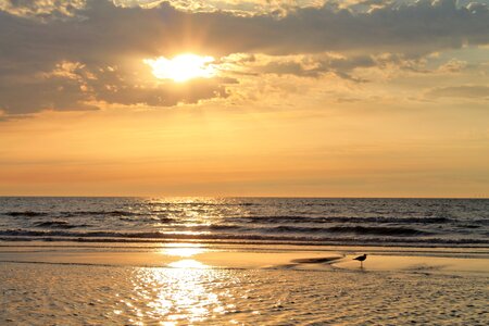 Sandbar katwijk abendstimmung