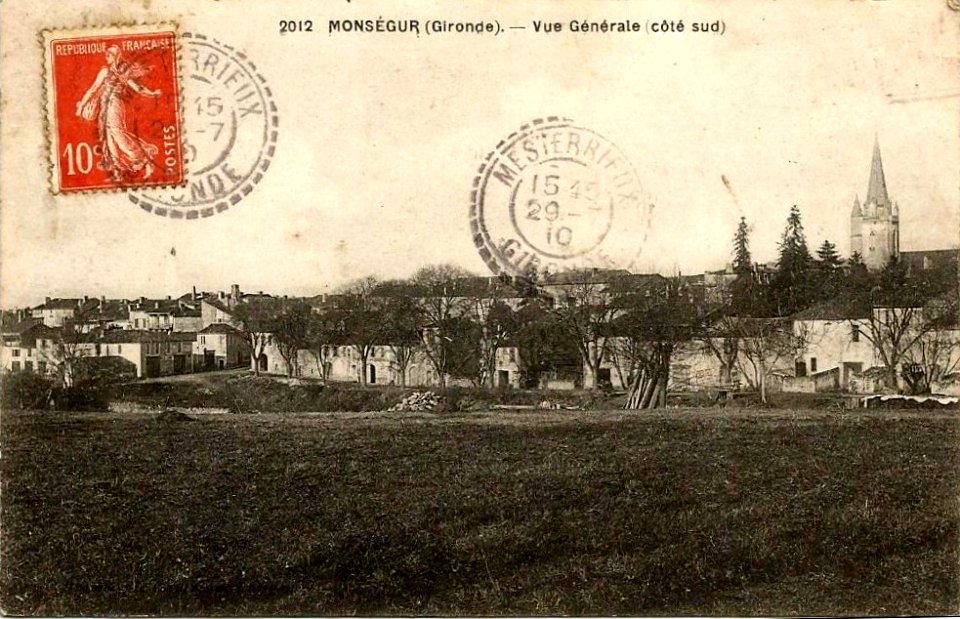 Monségur - vue générale 1
