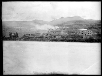 Mines de la Granja d'Escarp vistes desde la riba dreta del Segre photo