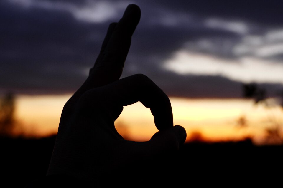 Silhouette dusk dawn