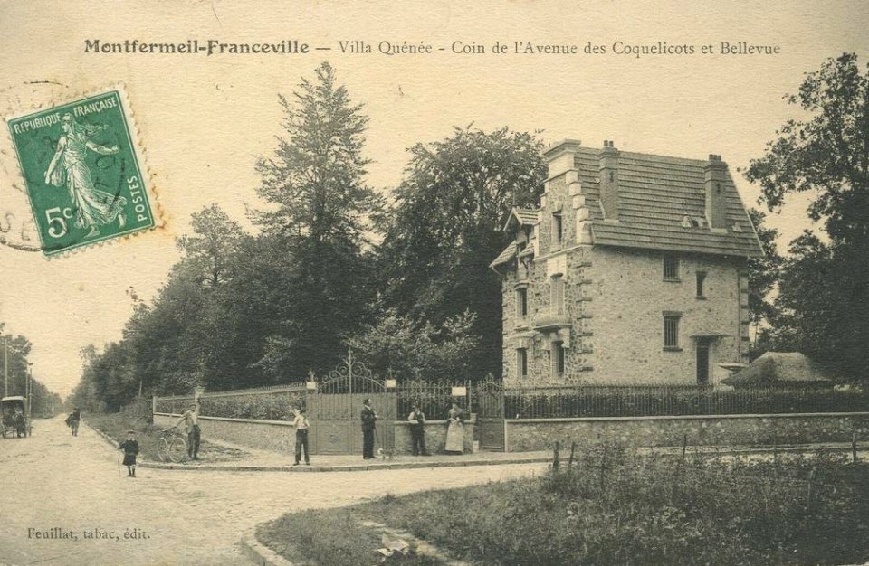 Montfermeil.Avenue des Coquelicots.Avenue Daniel-Perdrigé.Bellevue.Villa Quénée