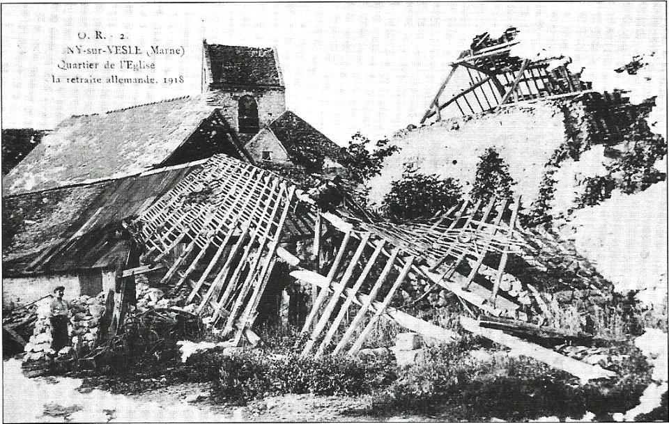Montingy sur Vesle les destructions