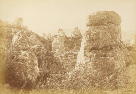 Montpellier-le-Vieux - Entrée du cirque de la Millière (Martel-Chabanon, 1884)