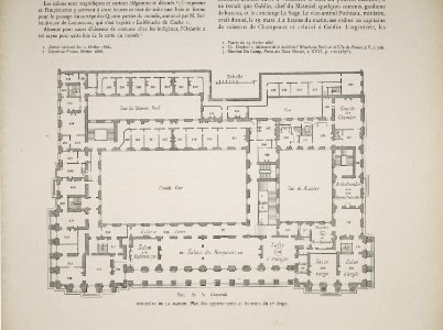 Ministère de la Marine. Plan des appartements et bureaux du 1er étage (jlpw15 0724)