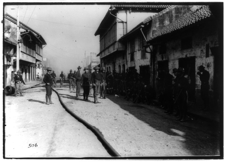 Minnesota & 23rd Infantry guarding burned district LCCN2002737220