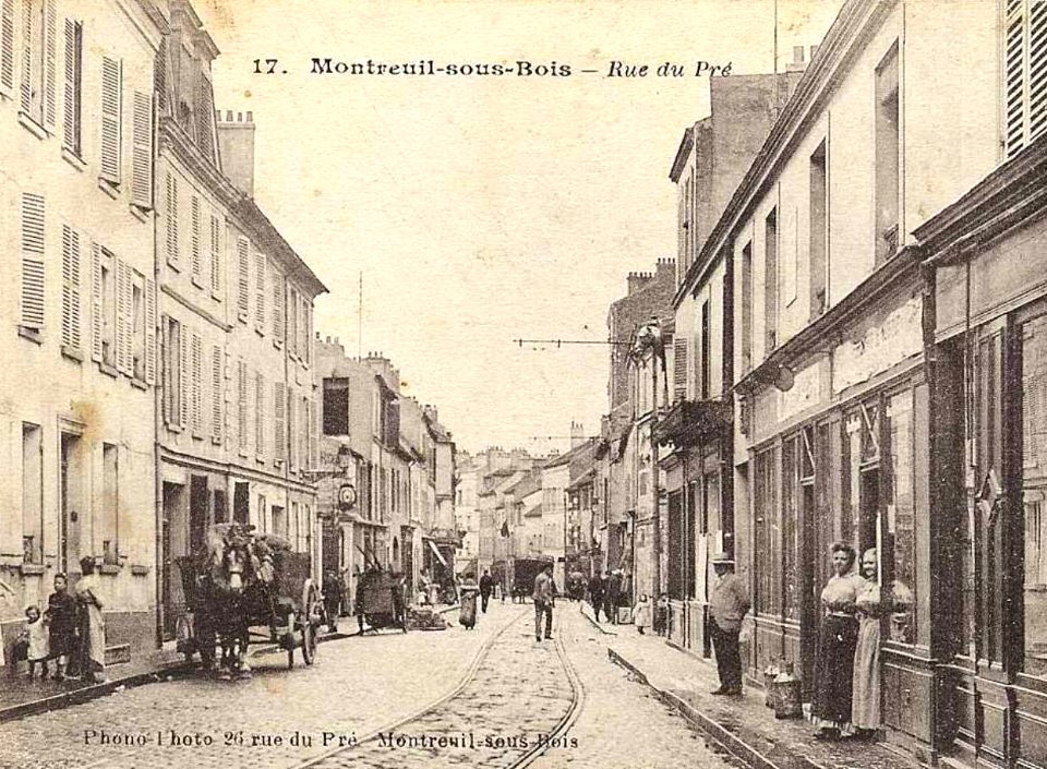 Montreuil-sous-Bois.La Rue du Pré
