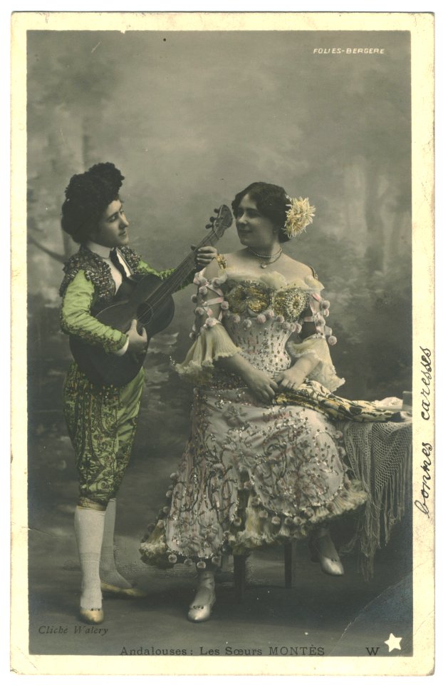 MONTÉS. Les Sœurs W Étoile. Andalouses. Folies Bergére. Photo Waléry