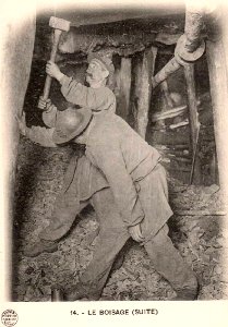 Mines de Carvin - 14 - Le boisage (suite)